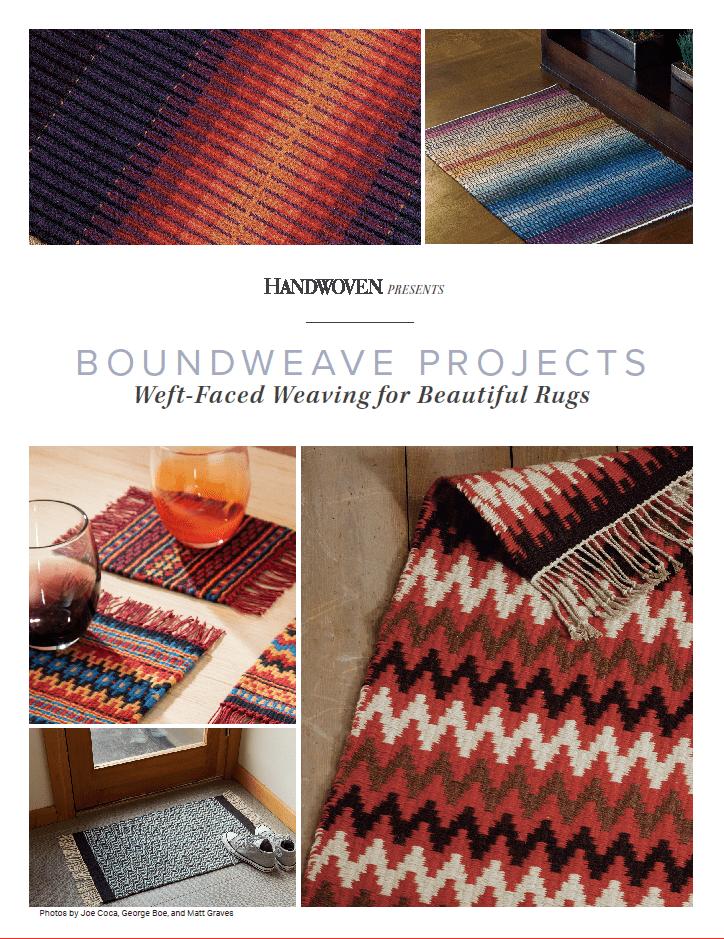 Long Thread Media Books Handwoven Presents: Boundweave Projects, Weft-Faced Weaving For Beautiful Rugs, Handwoven eBook Printed