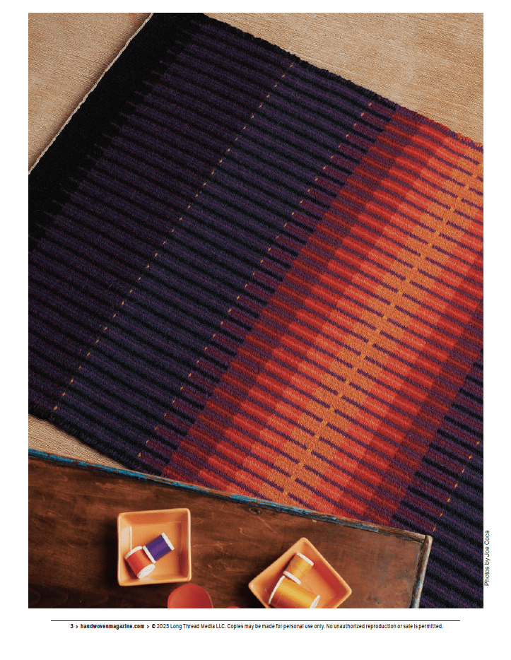 Long Thread Media Books Handwoven Presents: Boundweave Projects, Weft-Faced Weaving For Beautiful Rugs, Handwoven eBook Printed