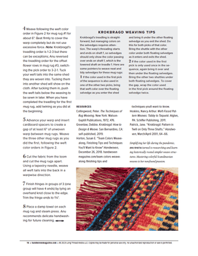 Long Thread Media Books Handwoven Presents: Boundweave Projects, Weft-Faced Weaving For Beautiful Rugs, Handwoven eBook Printed