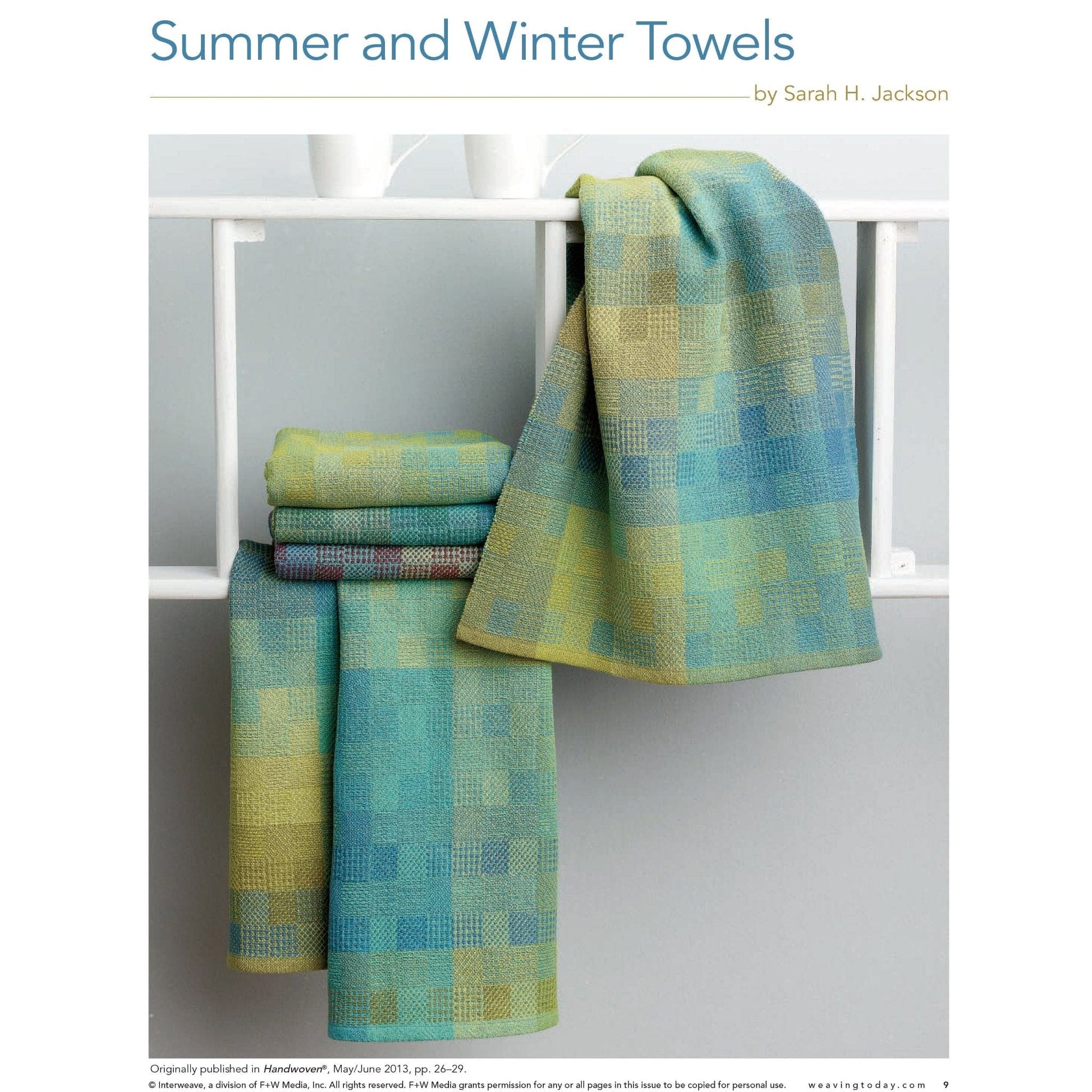 Long Thread Media Books Handwoven Special Pattern Collection – 5 Towels on 4-Shafts - eBook (Printed version)