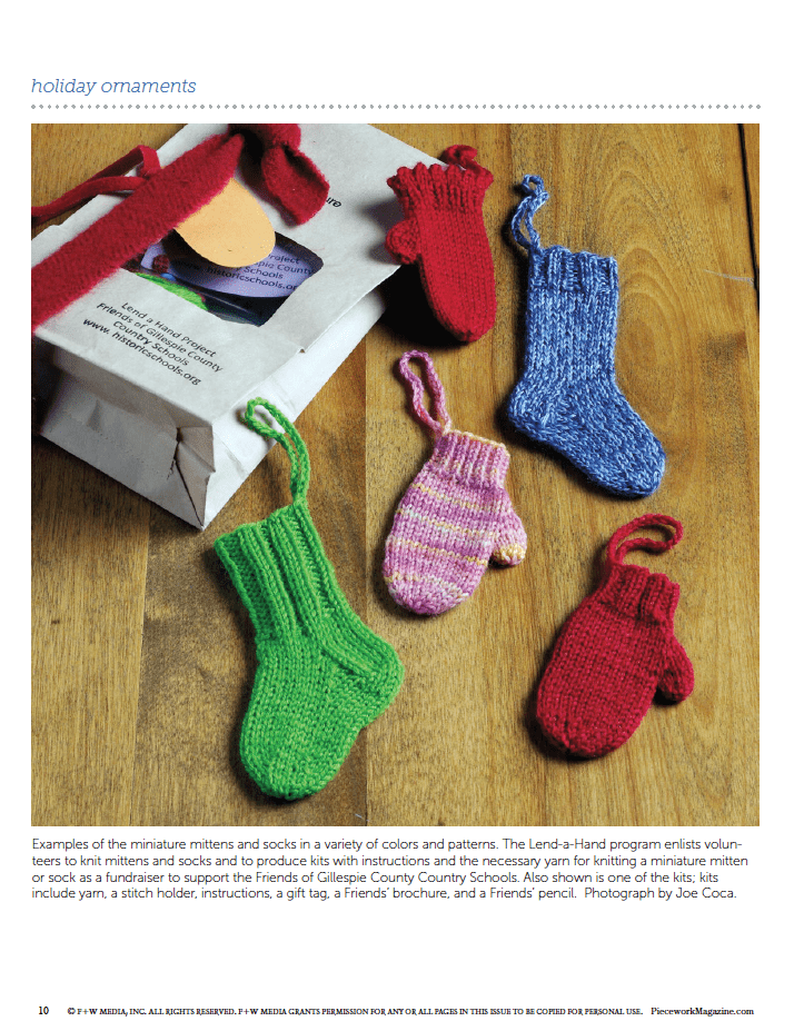 Long Thread Media Books PieceWork Holiday Ornaments: 5 Projects to Tat, Embroider, and Knit – eBook printed copy