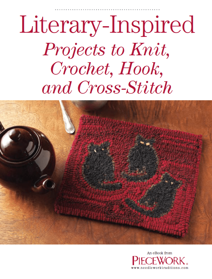 Long Thread Media Books PieceWork Presents: Literary-Inspired Projects to Knit, Crochet, Hook, and Cross-Stitch – eBook printed copy