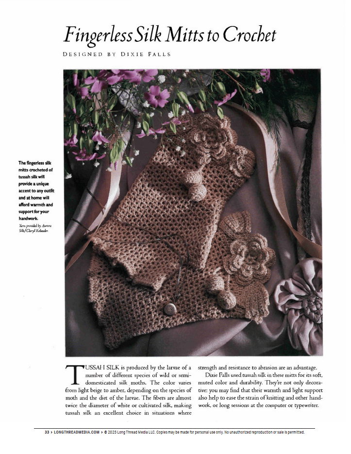 Long Thread Media Books Sensational Silk: Weave, Knit, Crochet, and Embroider with One of Nature’s Luxuries - eBook Printed Copy