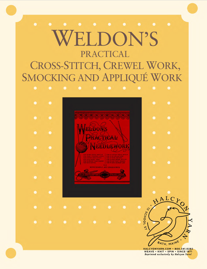 Long Thread Media Books Weldon's Practical Cross-Stitch, Crewel Work, Smocking and Appliqué Work eBook (Printed version)