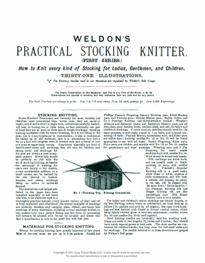 Long Thread Media Books Weldon's Practical Stocking Knitter, First & Second Series eBook (Printed version)