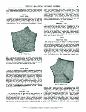 Long Thread Media Books Weldon's Practical Stocking Knitter, First & Second Series eBook (Printed version)