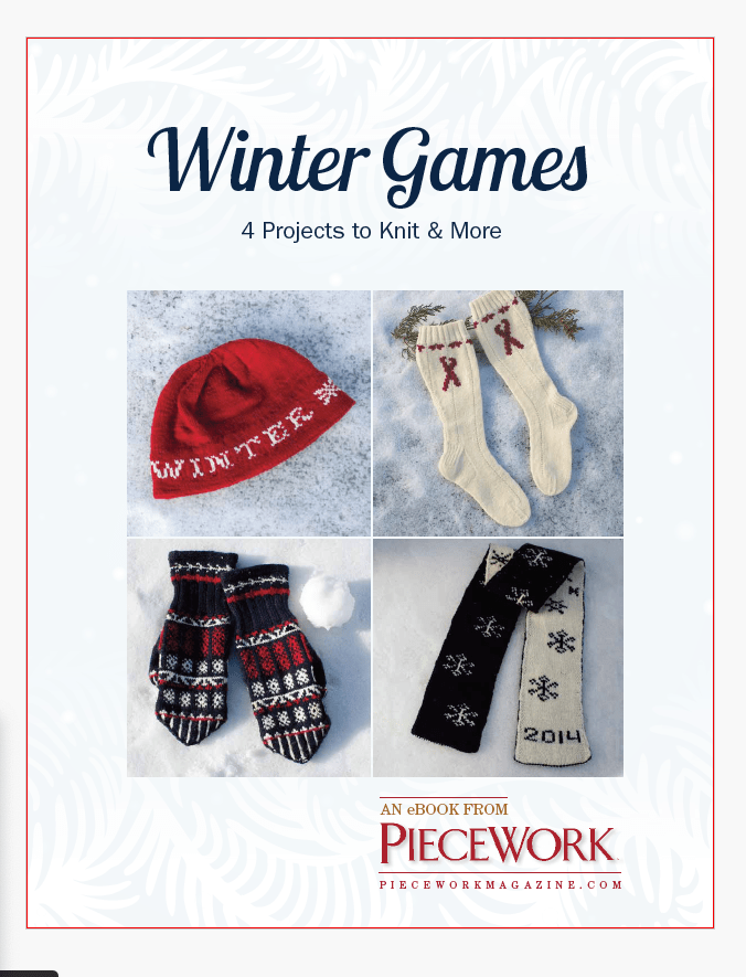 Long Thread Media Books Winter Games: 4 Projects to Knit & More – eBook printed copy