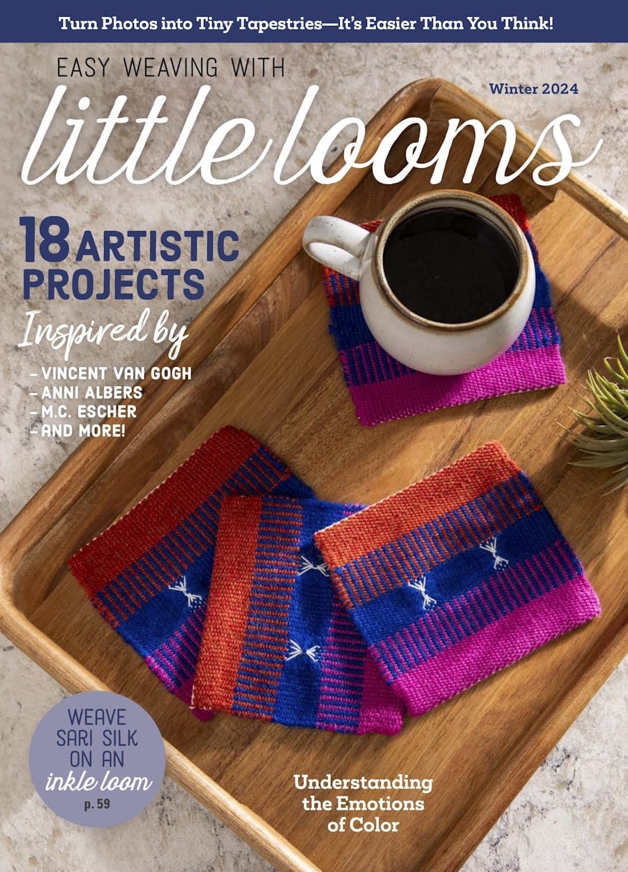 Long Thread Media Magazines Easy Weaving with Little Looms Winter 2024