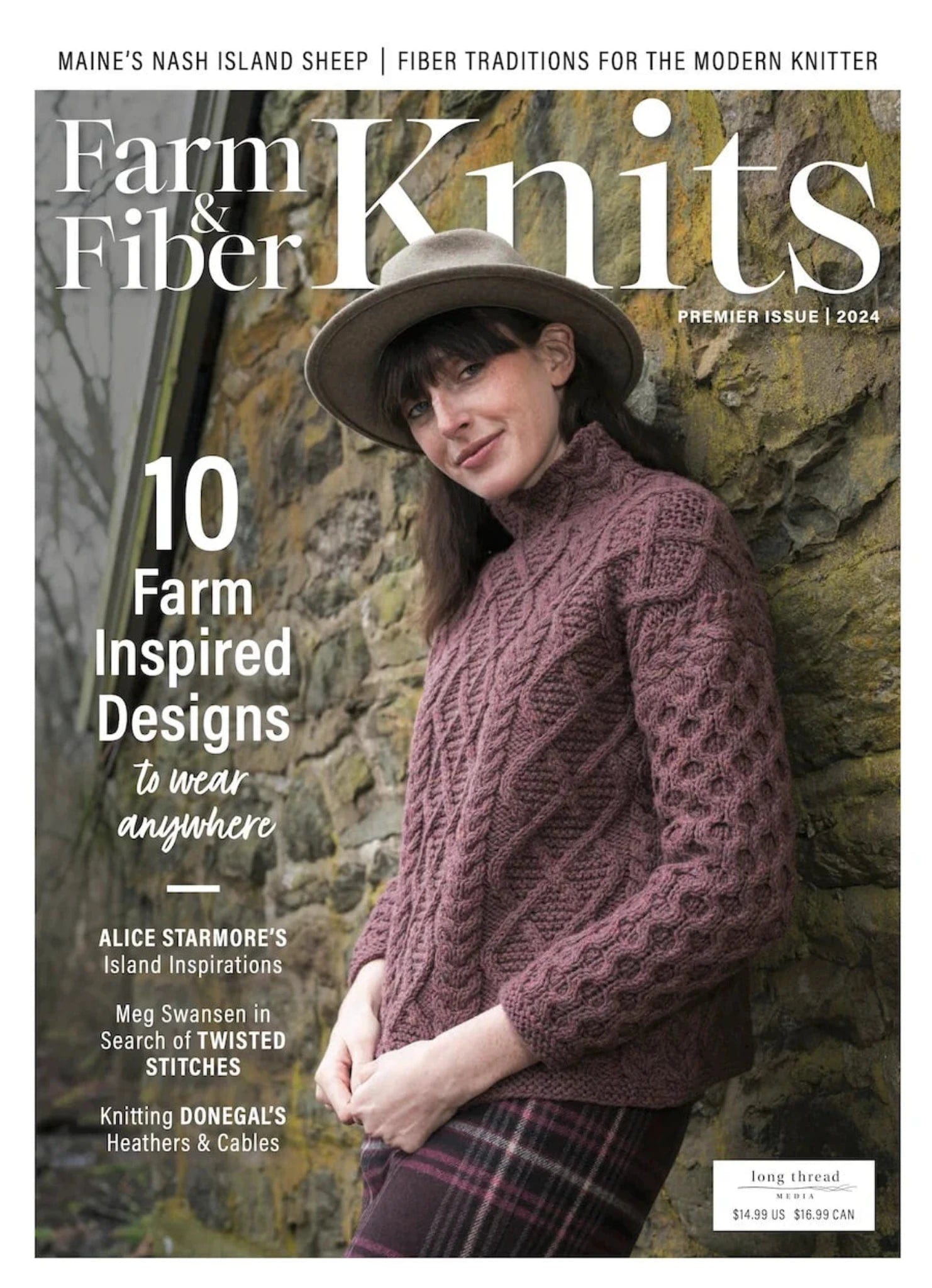 Long Thread Media Magazines Farm & Fiber Knits Magazine, 2024, Issue 1