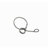 The Majacraft Flyer Hook, a small coiled metal spring with a loop and hook design from Majacraft Co., is positioned against a white background.