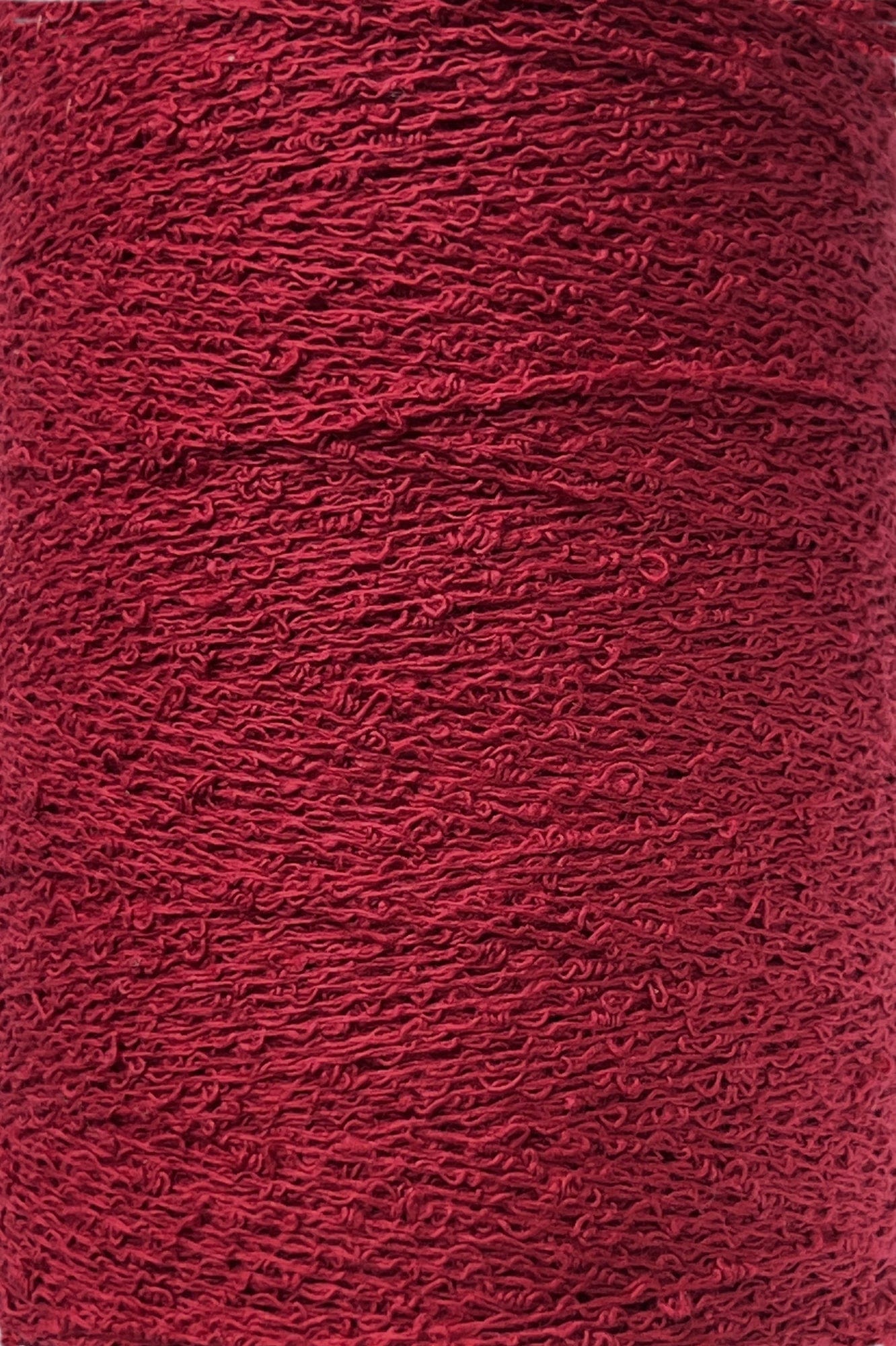 Maurice Brassard Yarn Cerise Cotton Bouclé Yarn | Mini-Cone