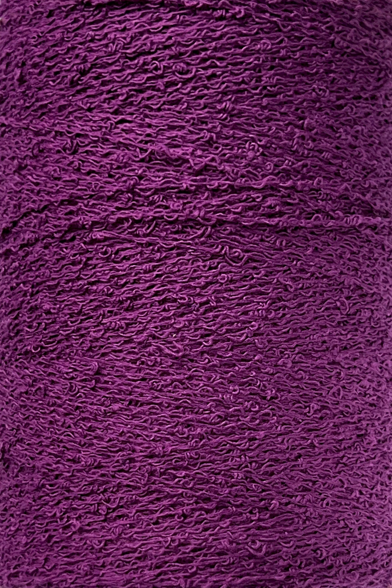 Maurice Brassard Yarn Magenta Cotton Bouclé Yarn | Mini-Cone