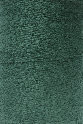 Maurice Brassard Yarn Vert Vert Foncé Cotton Bouclé Yarn | Mini-Cone