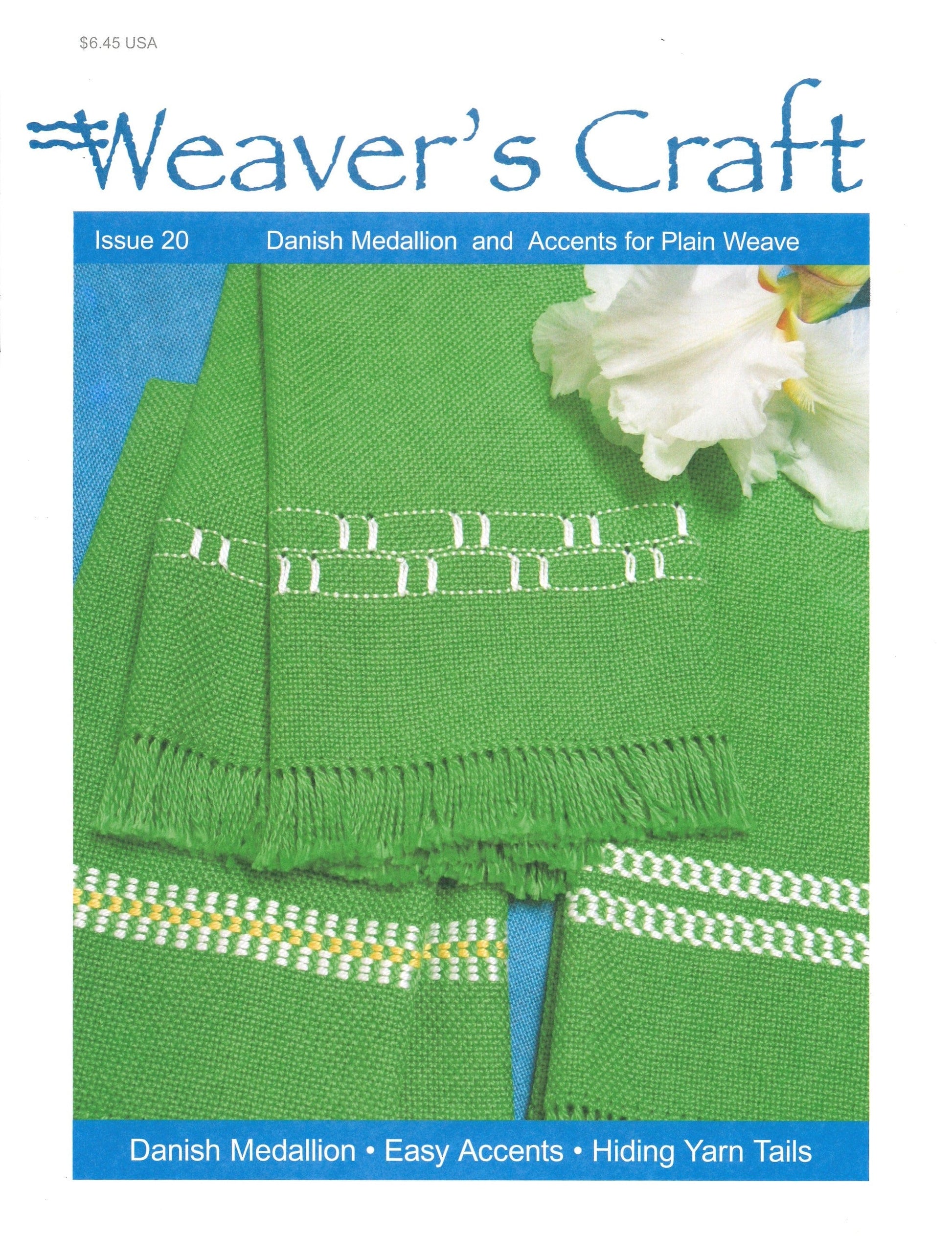 Plain Tabby Press Magazines Weaver's Craft Issue 20: Danish Medallion and Accents for Plain Weave