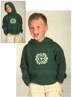 Plymouth Yarn Co. Print Patterns Child's Snowflake Hoodie