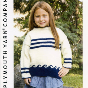 Plymouth Yarn Co. Print Patterns Encore Kid's Nautical Pullover