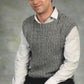 Plymouth Yarn Co. Print Patterns Men's Cabled Vest