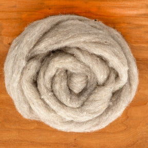 RH Lindsay Undyed Wool Fiber Grey Blend Romney Wool Fiber Top, Grey Blend (sold by the ounce)