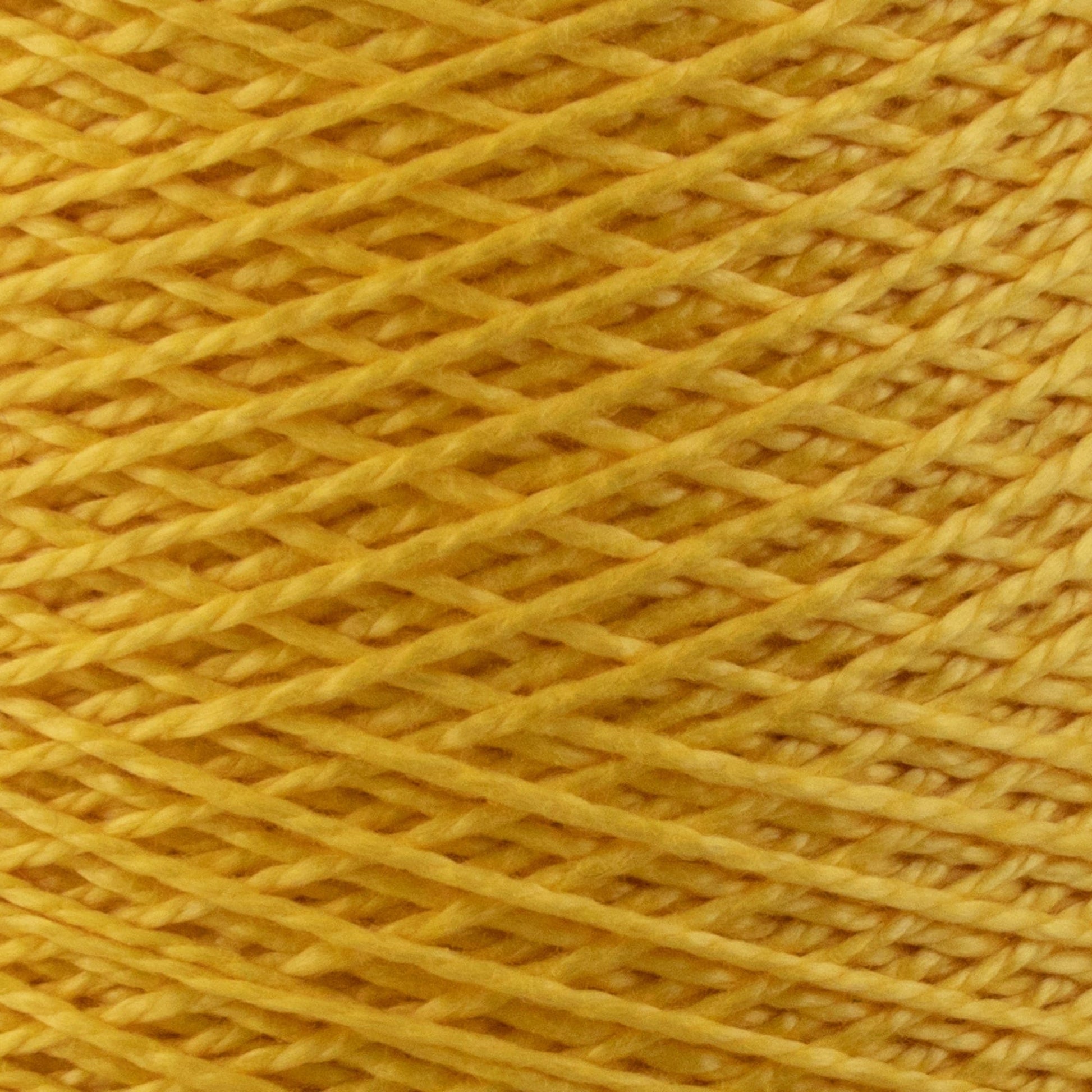 Supreme Corp. Yarn 113 Yellow 3/2 Pearl Cotton Yarn | Mini-cone