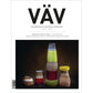 Cover of VÄV Magasinet 3/23. It features four woven objects of varying sizes on a dark background, each with different vibrant colors and patterns. The title reads "VÄV: Scandinavian Weaving Magazine," highlighting content that includes Abakans at Tate Modern.