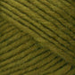 Close-up view of Lamb's Pride Bulky Yarn by Brown Sheep, showcasing its soft, fuzzy texture. The fibers are neatly woven, creating a diagonal pattern across the image. The green color has slight variations, adding depth to the yarn’s appearance—perfect for knitters and crocheters planning projects like cozy woven blankets.