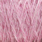 Close-up image of soft, fluffy Harrisville Shetland Yarn - Unwashed Cones from Harrisville Designs, featuring a delicate blend of pink with slight hints of white fibers. The intertwined fibers create a textured and cozy appearance, perfect for knitting or crocheting lightweight blankets or detailed Fair Isle knitting patterns.