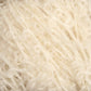 Close-up of a bundle of textured, curly white yarn from Caledonian Dye Works' Victorian Bouclé Mohair Yarn collection. The yarn appears soft and fluffy, with various loops and twists, creating a rich, tactile appearance reminiscent of Victorian Bouclé.