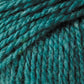 Close-up image of Jo Sharp Silkroad DK Tweed by Kingfisher Yarn & Fibre, showcasing its teal-colored, textured DK weight yarn with a soft, slightly fuzzy texture and tightly twisted strands. The yarn exudes luxury with its blend of wool and silk, featuring subtle variations in color that include hints of blue and green.