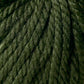 Close-up image of thick, twisted, dark green yarn strands, showcasing the texture and weave of the fibers. The chunky Jo Sharp Silkroad Ultra yarn from Kingfisher Yarn & Fibre has a slightly glossy finish and appears super soft, making it ideal for cozy winter accessories such as knitting or crocheting projects.