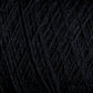 Close-up image of dark, tightly-wound JaggerSpun Maine Line 3/8 Yarn mini-cones by Jagger Brothers, Inc. The strands, arranged in a crisscross pattern, create a dense, textured surface. The dark hue and intricate pattern suggest a complex and rich appearance.