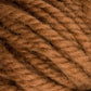 Close-up of Halcyon Yarn Classic Rug Wool | Skein by Caledonian Dye Works, showcasing thick, brown yarn with a soft and slightly fuzzy texture. The tightly twisted strands create a chunky, cozy appearance, perfect for weavers seeking high-quality rug wool.