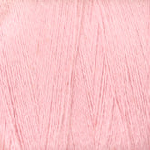 Close-up photograph of a soft, light pink yarn from the 8/2 Cottolin Organic Yarn Mini-Cone by Maurice Brassard. The texture of the yarn is smooth, with neatly wound strands creating a uniform appearance. Its pastel pink color lends it a delicate and gentle look, perfect for crafting beautiful tea towels.