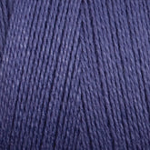 Close-up of a ball of Maurice Brassard 8/2 Bamboo Yarn in dark blue. The texture of the yarn is visible, showcasing the fine, tightly wound strands. The color is consistent, with a slight sheen reflecting the light. This environmentally friendly yarn offers antibacterial properties for your crafting needs.