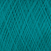 Close-up image of Jagger Brothers, Inc.'s JaggerSpun Maine Line 3/8 Yarn | Mini-cone, showcasing the intricate crisscrossing fibers arranged in a tight, overlapping pattern. The texture appears soft with subtle variations in shade caused by the lighting and fiber arrangement.