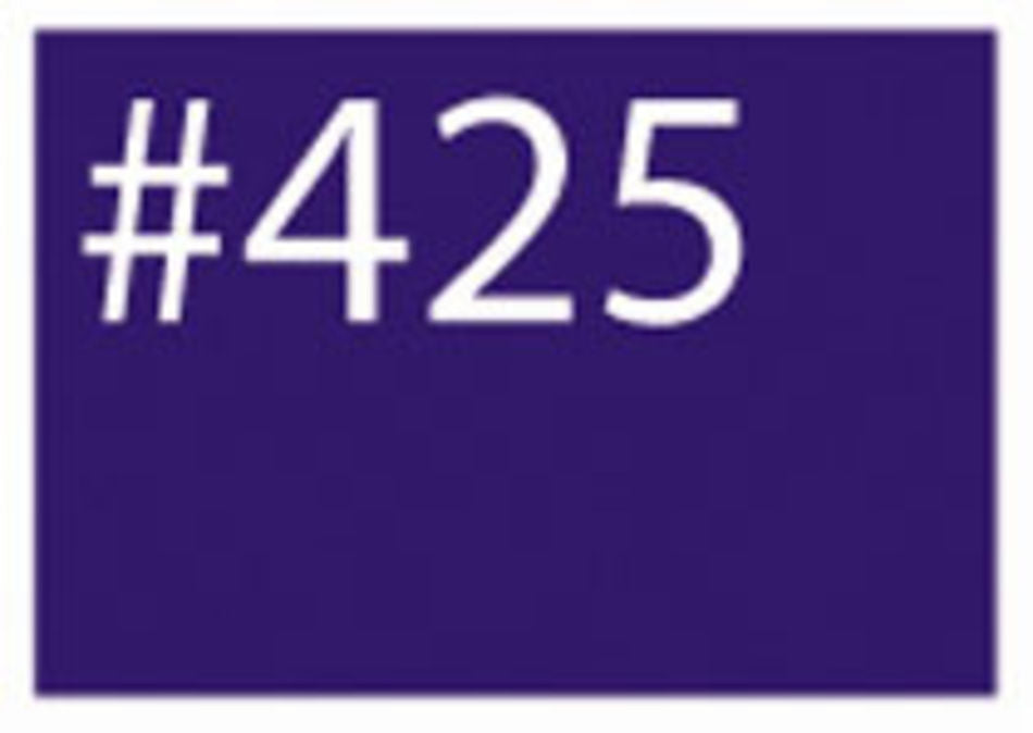 A vibrant purple rectangle features the white text "WashFast Acid Dyes #425" centered at the top. The bold and clear text stands out sharply against the solid purple background, showcasing the quality of G & K Craft products.