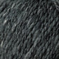 Close-up image of dark gray Jo Sharp Silkroad DK Tweed yarn from Kingfisher Yarn & Fibre, showcasing its soft and slightly fuzzy surface. The yarn appears dense and tightly spun, with subtle variations in shade that add depth to the monochromatic color.