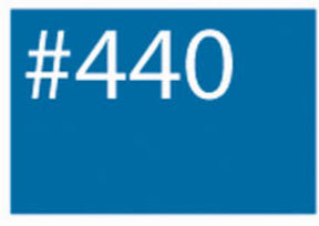 A vibrant blue rectangular sign featuring the text "WashFast Acid Dyes #440" in large, bold white font, centered perfectly in the middle, from G & K Craft.