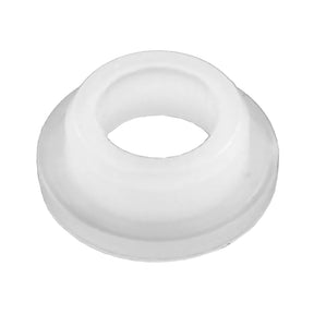 The Louët Scotch Tension Orifice by Louët Inc. is a small mechanical component, likely used for sealing or cushioning in various applications. The item is a white plastic or rubber gasket or bushing with a hollow center and a slightly flared base, viewed from above on a white background.