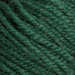 A close-up view of Caledonian Dye Works' Halcyon Deco Rug Wool in dark green, showcasing its texture and tightly twisted ply. The 100% wool yarn fibers appear soft and fuzzy.