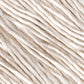 Close-up of Henry's Attic Soft Twist Natural Silk Yarn in shades of white and light beige, shown in parallel rows. The natural fibers appear soft, with slight irregularities in thickness and color, giving a natural and organic appearance.