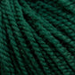 Close-up of dark green Norumbega Aran weight yarn threads twisted together, creating a textured, intertwined pattern. Made from 100% U.S. wool by Caledonian Dye Works, the fibers are slightly fuzzy, adding depth and richness to the overall appearance. The image showcases the detailed structure of this durable fabric.