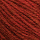 Close-up image of Harrisville Shetland Yarn - Unwashed Cones by Harrisville Designs in a deep red, slightly marled hue. The fibers appear soft and fluffy with a slight twist, suggesting it might be wool or a wool blend, ideal for knitting Fair Isle designs or lightweight blankets.