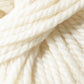 A close-up of Jo Sharp Silkroad Ultra, a thick, loosely twined cream-colored yarn from Kingfisher Yarn & Fibre. The texture appears super soft and slightly fluffy, suggesting it is crafted from high-quality natural fibers. Ideal for cozy winter accessories, the strands twist together to form a continuous, durable material.