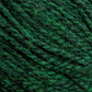 Close-up image of green Harrisville Highland - Cones yarn by Harrisville Designs, highlighting the intricate and twisted fibers. The various shades of green give the unscoured yarn a textured and slightly variegated appearance, with subtle hints of spinning oils adding depth.