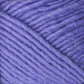 Close-up image of soft, thick, purple Lamb's Pride Worsted Yarn by Brown Sheep. The fibers are tightly wound together, showcasing their smooth and slightly fuzzy texture. The yarn appears plush and suitable for knitting or crocheting cozy projects like Navajo style weaving.