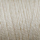 Close-up image of a spool of off-white, environmentally friendly yarn with tight, uniform strands. The texture is slightly rough, and the fibers are evenly twisted together, creating a consistent diagonal pattern across the spool—perfect for knitters seeking sustainable materials. Featured product: 8/2 Bamboo Yarn | Mini-cone by Maurice Brassard.