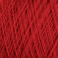 Close-up image of Jagger Brothers, Inc. JaggerSpun Maine Line 3/8 Yarn in a rich red hue. The worsted spun fibers are tightly intertwined, creating a textured pattern. The consistent color and fine quality of these soft medium-grade wool strands enhance their uniformity.