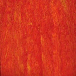 The Harrisville Designs Harrisville Dyed & Carded Wool Fiber features a vibrant orange and red abstract texture, resembling a fiery or molten surface with subtle variations in heathered colors and intensity.