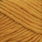 Close-up image of thick, soft Brown Sheep Lamb's Pride Worsted Yarn in a rich mustard yellow color. The fibers are slightly fuzzy, and the strands are tightly wound together, showing the texture and subtle variations in the hue—perfect for Lamb's Pride Worsted projects.