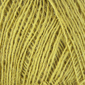 Close-up image of Berroco, Inc.'s Einband Lopi in yellow. The texture is clearly visible, with strands closely intertwined. The yarn appears soft and slightly fuzzy.